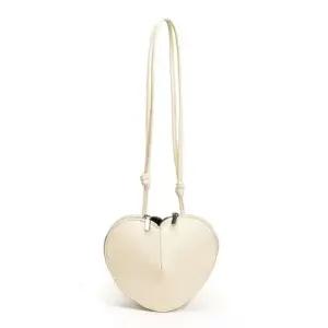 천진반 여성용 미니 데일리룩 가방 미니백 크라우드 백 크로스 하트 퓨어 KUK5