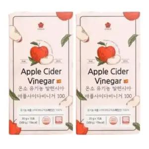 [단비] 온소 유기농 발렌시아 애플사이다비니거 100 15포 x 2개
