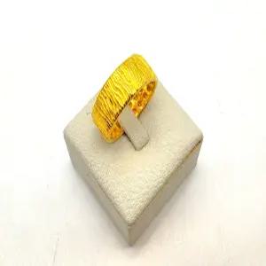 24K 순금 2돈 우드 텍스처 반지