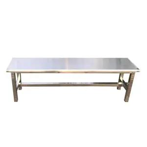 야외용 벤치의자 스테인레스 무등받이 직각 휴게 공원