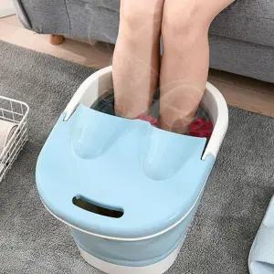 족욕기 뚜껑 이동형 발지압 족탕기 습식족욕기 발찜질 족욕탕