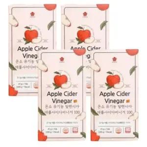 [단비] 온소 유기농 발렌시아 애플사이다비니거 100 15포 x 4개