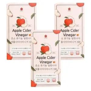 [단비] 온소 유기농 발렌시아 애플사이다비니거 100 15포 x 3개