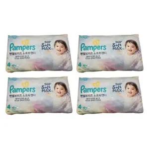 팸퍼스 기저귀 NEW 엔젤브리즈 소프트 4단계 42매 4팩