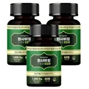 [단비] 뉴트리모션 와사비잎 추출물 EB텍신 60정 x 3개