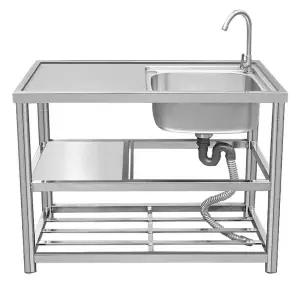 스테인레스 세면대 공용 싱크대 세차장 글램핑 캠핑장