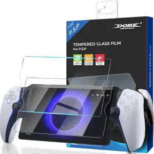 PS 포털용 TNP 2팩 강화 유리 스크린 프로텍터 - PlayStation 포털 리모컨용 8인치 투명 2023 PS5 휴대용