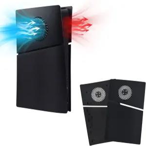 PS5 슬림 디지털 에디션 전용 맥바젤 페이스 플레이트 긁힘 방지 교체 패널 커버 쉘 케이스 냉각 통풍구