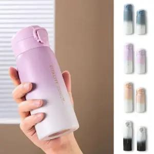 [CU] 원터치 텀블러 스텐 350ml 500ml 진공 보온 물병 스테인레스 보틀 보온 보냉병 크리스마스 판촉물