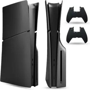플레이스테이션 5 슬림(디스크 에디션)과 호환되는 PEYANZ 페이스플레이트 커버 - 보호 ABS 쉘 스크래치