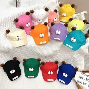캡모자 유아 준캡 어린이 여름 귀여운모자 야구모자 자외선차단 사계절 아동 가을 곰도리귀캡 봄
