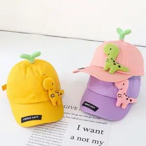 초 봄 사계절 가을 야구모자 자외선차단 캡모자 여름 새싹공룡캡 귀여운모자 어린이 아동 유아 준캡