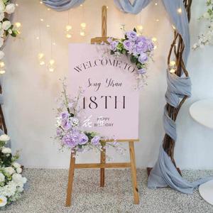 이름 웨딩 사인 인치 5 테이블 조절 생일 결혼식에 without 초기