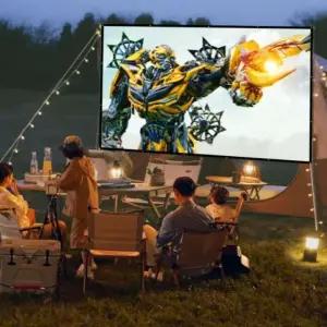 야외용 영화 스크린 150/180/200/250인치 빔스크린 고화질 대형 프로젝션