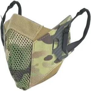 DMGEAR 에어소프트 메쉬 마스크 하프 페이스 편안한 통기성 전술적 하부 얼굴 보호 야외용