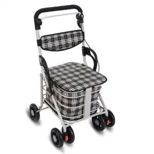 어르신 보행보조기 2종 의자 겸용 걸음 보조 재활 할머니 카트 성인용보행기 장바구니