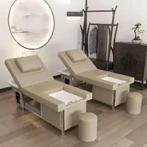 프리미엄 마사지침대 의자 고급 샴푸대 미용실 헤드스파 족욕 훈증 침대 베드