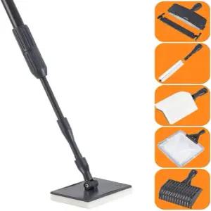 카본 파이버 6 in 1 수족관 청소 도구 키트 알개 스크레이퍼 스크러버 패드 스펀지 텔레스코픽 핸들 어항