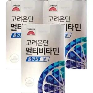 고려은단 멀티비타민 올인원 맨 60정 X 3개 (6개월분)