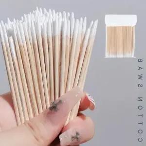 100p 압출면봉 뾰족 미세작업 이쑤시개 청소 여드름 이어폰 피지