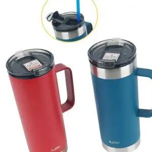 텀블러 커피컵 밀폐뚜껑 테이크아웃 손잡이 600mL