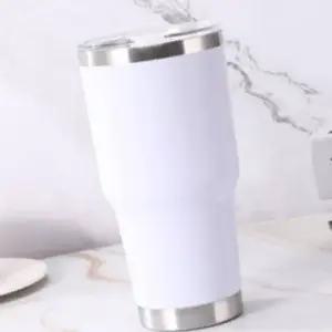 사무실 휴대용 개인용 안새는 뚜껑 밀폐 캠핑 보냉컵 텀블러 학생 차량