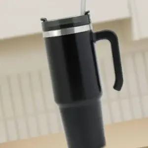 사무실 보냉컵 보온보냉 텀블러 블랙 빨대 자동차 휴대용 학생텀블러