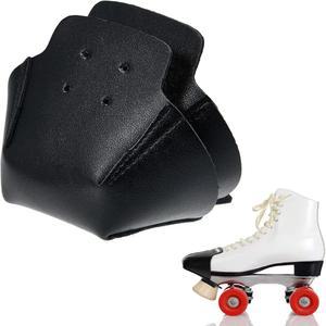 게이가 2피스 롤러 스케이트 토 가드 인조 가죽 쿼드 스케이트용 보호대