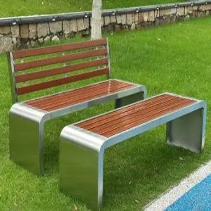 승강장 벤치 의자 스테인레스 공원 정원 원목 철제 벤치의자 휴게 좌석