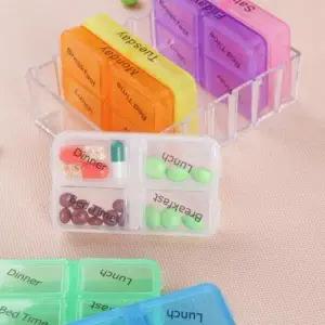 ( )휴대용 약통 요일별 일주일용 분할 약보관 알약케이스 M11166_24641916