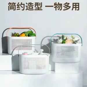 있는 UUJOLY 플라스틱 방 욕실 주방 정리 선반 캐디 기숙사 샤워 바구니 보관