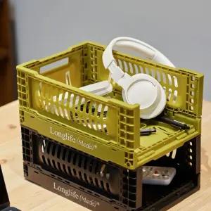 바스켓 정리 바구니 사무실 창고 L 데스크 수납 팬트리