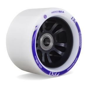 688개의 미니 베어링이 장착된 본트 FX1 롤러 스케이트 휠 - 더비 및 실내 스피드 쿼드 스케이팅 8팩