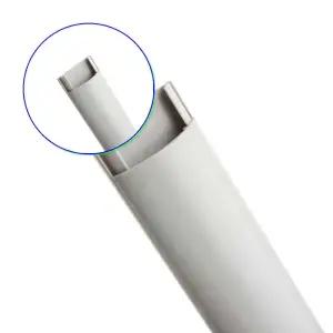 쌍문상회 폴대 케이블정리 랜선몰드 쫄대 코드선덮개 바닥 벽면 반달 회색 중 1입