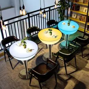 발광 의자 바의자 바테이블 야외 업소용 스툴 스탠딩 파티