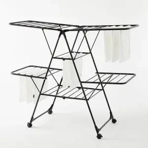 [한샘][etv] 한샘 스타일랙다크 양날개 이동형 건조대[35766131]