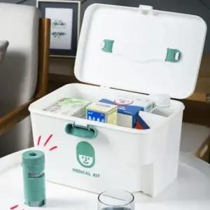 구급상자 올리브 약상자 보관통 응급함 알약분쇄 알약통