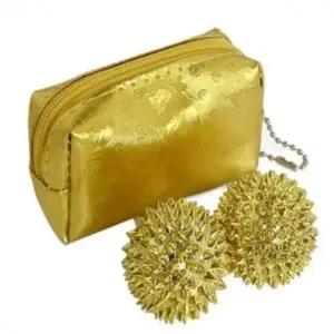 황금수지침 2구 지압볼 손바닥마사지 지압마사지기