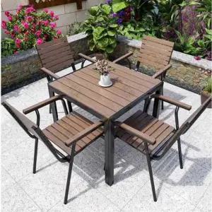 야외 4인 테이블세트 원형 사각 탁자 베란다 테라스 카페