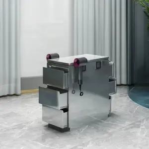 미용트레이 트롤리 헤어 정리대 추레이 가위 스텐