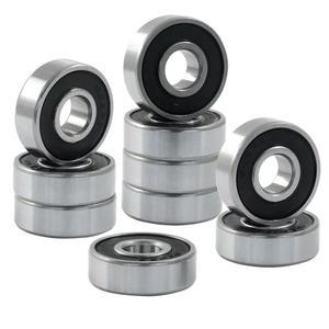 호르디온 10팩 608rs 베어링, 고무 밀봉 608-2RS 베어링 미니 스케이트보드 스케이트보드용 미니어처 딥 그루브 볼 인라인 스케이트 스쿠터 롤러 블레이드 스케이트(8mm x 22mm 7mm)