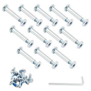 루오모르고 12 세트 인라인 스케이트 휠 나사, 6mm / 15 64 OD 샤프트 육각 소켓 나사 축, 앨런 렌치 롤러 스케이트용