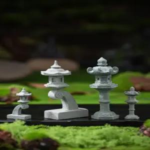 정원석 돌탑 미니어처 분재 공예 조형물 장식품