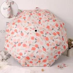 꽃무늬 우산 양산 자동 3단 튼튼한 양우산 답례품 UV차단 고급 소형 가벼운 판촉물