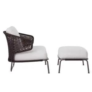 야외 소파 라탄 고급 정원 호텔 아웃도어 등나무 발코니