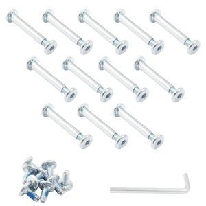 루오모르고 12 세트 인라인 스케이트 휠 나사, 6mm / 15 64 OD 샤프트 육각 소켓 나사 축, 앨런 렌치 롱 롤러 스케이트용
