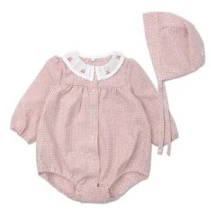 [롯데백화점]오가닉맘 체리체크긴소바디수트모자세트(MISTQS02)