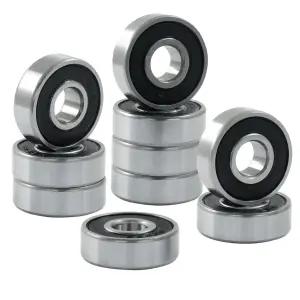 호르디온 10팩 608rs 베어링 고무 밀봉 608-2RS 미니 스케이트보드 스케이트보드용 미니어처 딥 그루브 볼