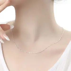(비쥬홀릭) 실버925 은도금 심플 레이어드 목걸이 패션목걸이