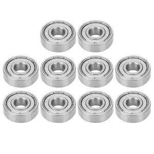 10PCS S608Z 스테인리스 스틸 베어링 정밀 볼 롱보드 롤러 스케이트용 8x22x7mm